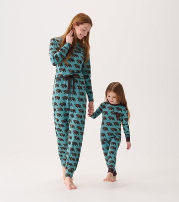 Hatley Walking Bear Women’s Bamboo Pajama Set